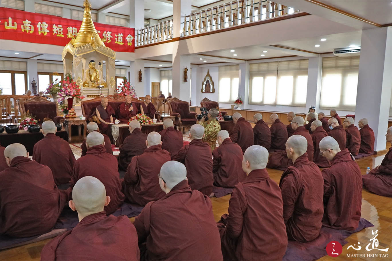 心道法师于缅甸仰光南传短期出家修道会开示